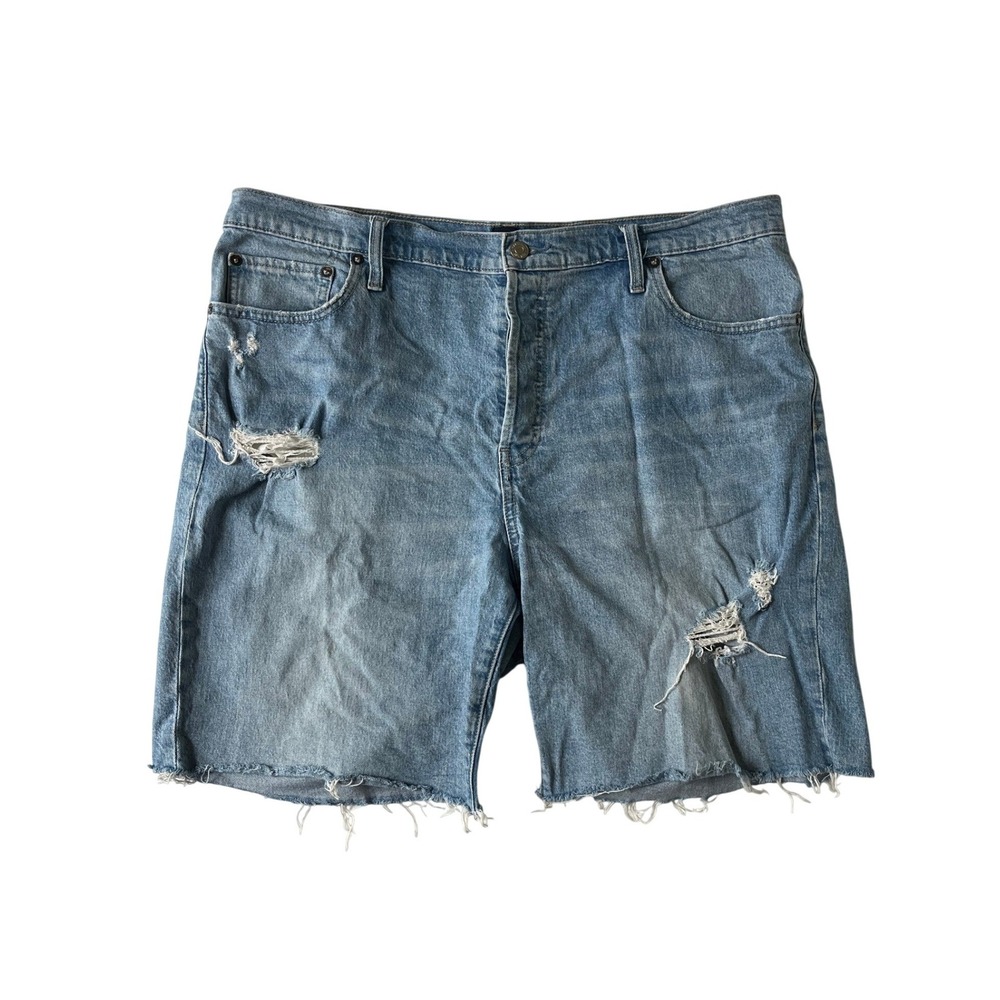 GAP Bermuda Distressed Denim Jean Shorts